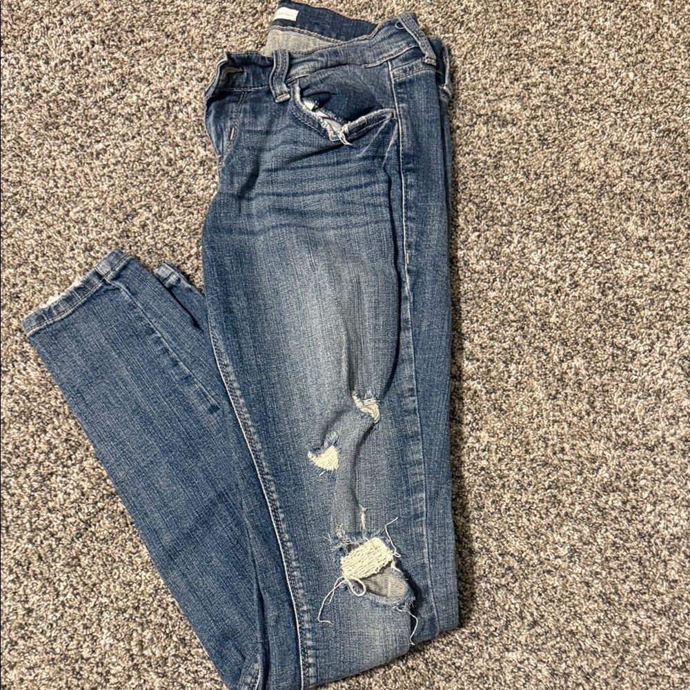 Daytrip Blue Ripped Skinny Jeans
